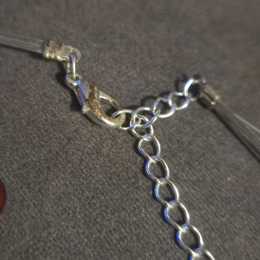 Penningtons Purple Multi-Strand Illusion Necklace & Dangle Earrings Jewelry Set - Picture 8 of 12